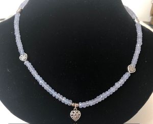 Blue Glass Beads Necklace