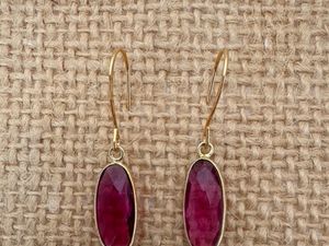 Pink Quartz and Pearl Earrings