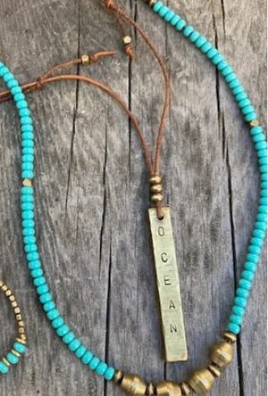 Turquoise Ghana Necklace/ Bracelet