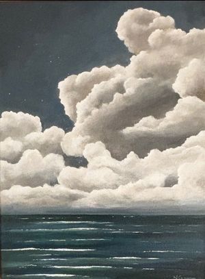 Moonlit View From The Bluffs