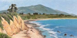 Rincon Mountain from the Carpinteria Bluffs