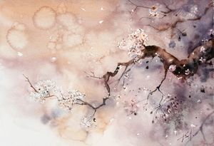 Pear Blossoms Falling