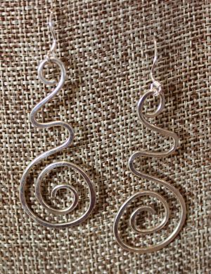 Silver Filled Spiral Earrings