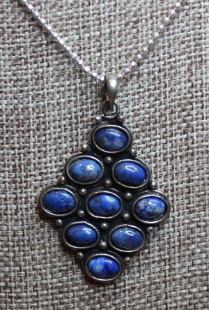 Sodalite & Silver Pendant