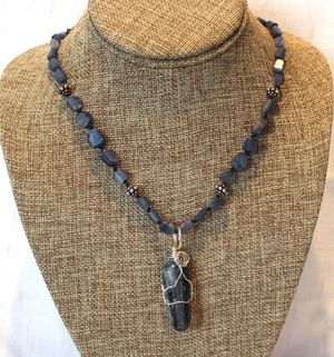 Kyanite and Sterling Necklace