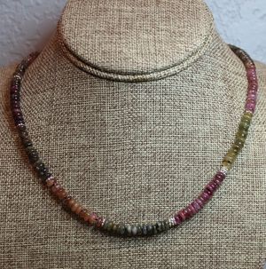 Tourmaline and Sterling Necklace