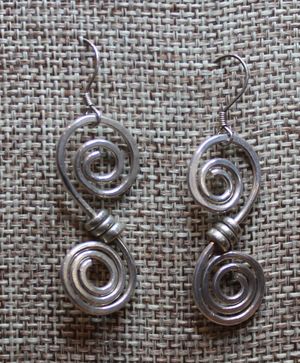 Silver-Fill Celtic Curl Earrings