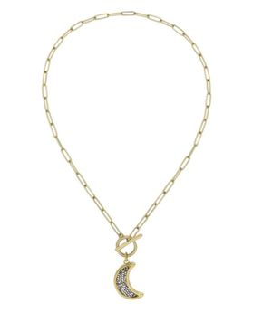 Kristal Manifesting Moon Toggle Necklace
