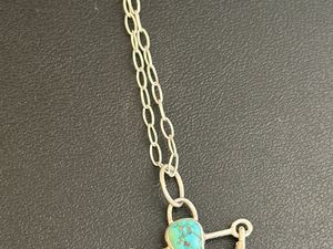 Sterling & Turquoise Triangle Pendant