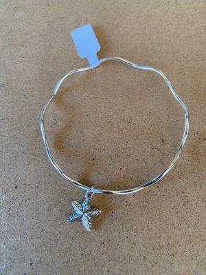Sterling Silver Starfish Bangle