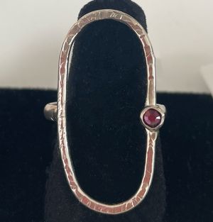 Amethyst Ellipse Ring