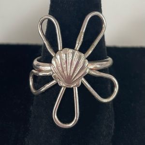 Sterling Silver Seashell Ring