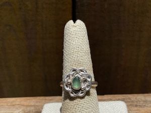 Seafoam Green Sea Glass and Sterling Silver Ring