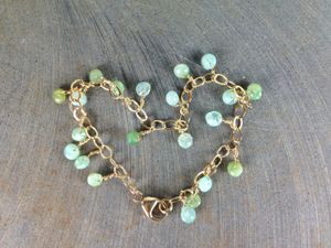 Fold Fill Chain with Blue Opal Bracelet