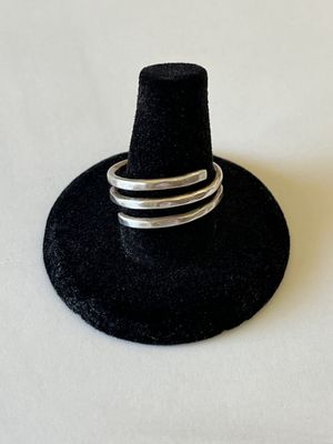 Sterling Silver Four Coil Ring - Size 8