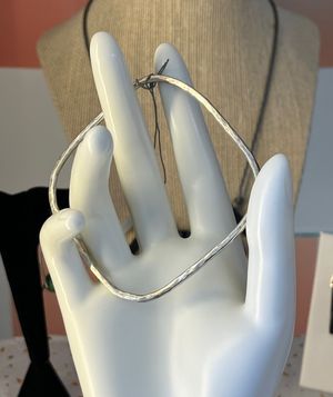Small - Medium Fine Silver Square Bangle