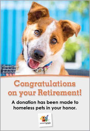 Retirement - Dog Card