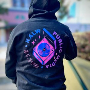 KALW Turntable Hoodie  / $240 One-Time or $20 monthly (or more)