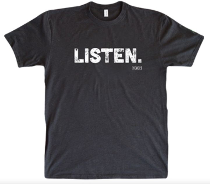 Listen Tee With A 12 Monthly Donation Or 120 One time Gift KALW 91 