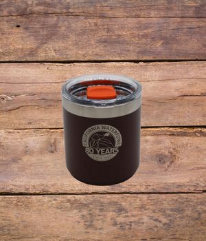 10oz Yeti Low Ball with 80th logo