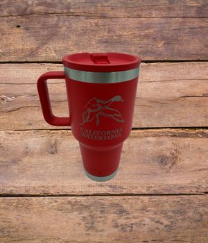 YETI 30oz Red Travel mug with Straw