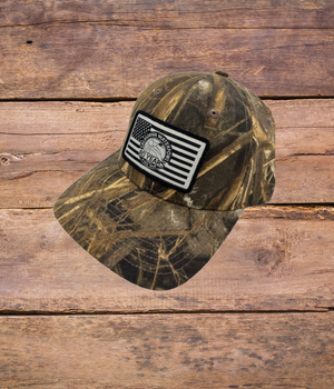 Max 7 Camo hat w/ USA Flag