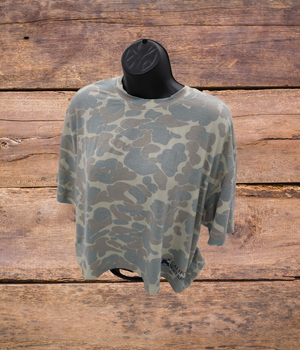 Banded Ladies Boxy Camo T