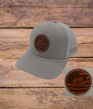 Richardson 112 Mesh Lined Hat Grey w/ Patch