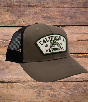 Sage & Brown with Black mesh trucker style CWA hat