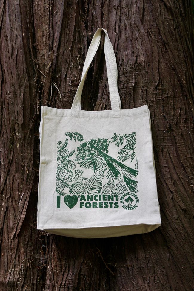 “I ❤ Ancient Forests” Tote Bag