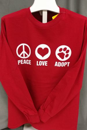 Peace Love Adopt - Red