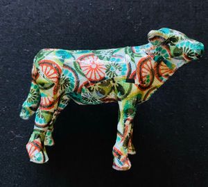 Wrapped Cow Pin by Stacy Slack