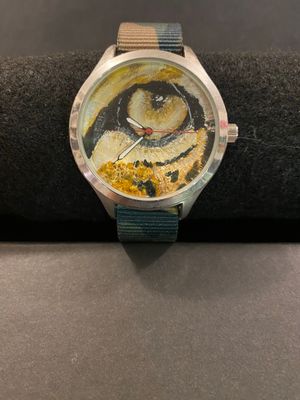 Leopard Eye Hand-painted Watch by David Mordecai