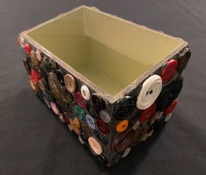 Button-Embellished Box by Diane Green