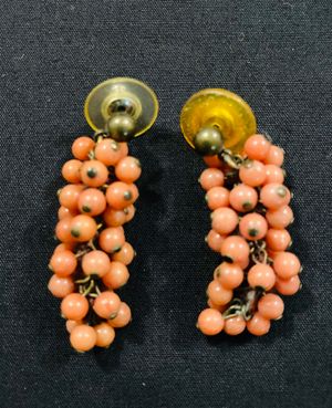 Beaded Grape Earrings