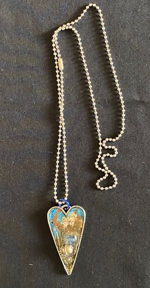 Resin Heart Necklace by Amy Marks
