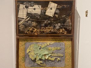 Untitled (Wood Box) Mixed Media by Nancy Gorman