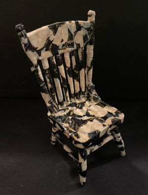 Wrapped Black/White Chair by Stacy Slack