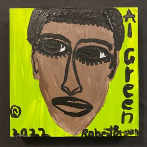 Al Green Panel Painting by Bobbie Brown