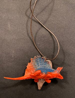 Dinosaur Heart Necklace by Amy Marks