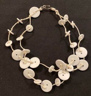 Vintage Choker Button Necklace by Susann Craig