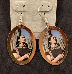 Frida Kahlo Earrings - Metal