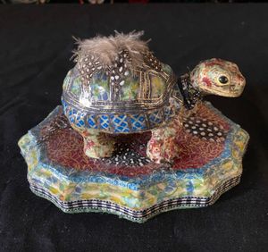 Wrapped Turtle on Base by Stacy Slack