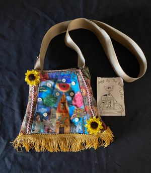 Bag with Daisies - Bags by the Bag Ladies