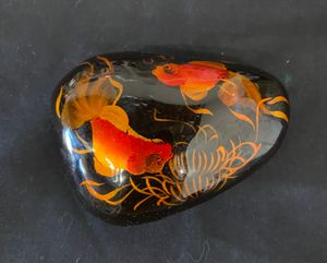 Paperweight with Koi fish