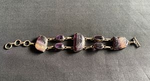 Vintage Bracelet with Purple Stones