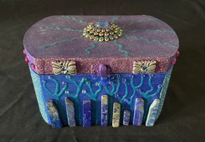 Purple/Blue Glitter Box by David Romero