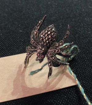 Sterling Marcasite Spider Ring