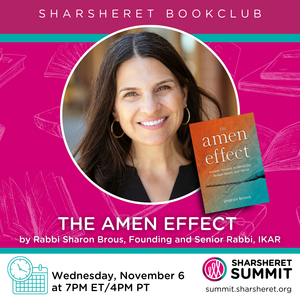 (COPY) Sharsheret National Book Club with Rabbi Brous, author of the amen effect