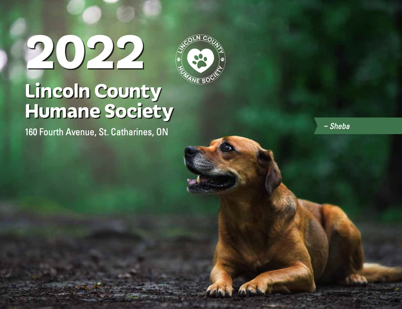 LCHS 2022 Calendar — Humane Society of Greater Niagara